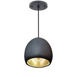 Luminaire suspendu en dome à 1 lumière