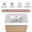 Meuble-lavabo simple 30 po avec plateau en résine Kayloni-660417633
