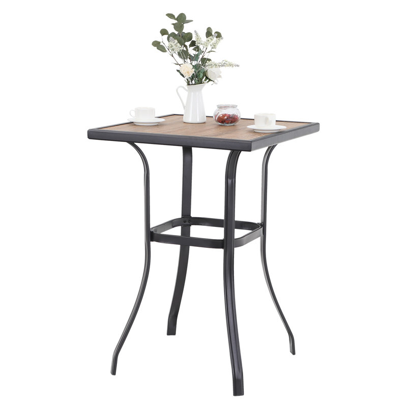 Table de salle à manger carrée à hauteur de bar 27,5 po