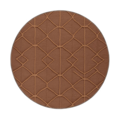 Tapis brun intérieur et extérieur Trellis