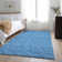 Premium Machine Washable Cerrito AMF514 Blue Rug