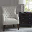 Chaise rembourrée en polyester avec 4 pieds