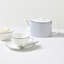 Gio Blue 31.7floz Teapot Pinstripe White