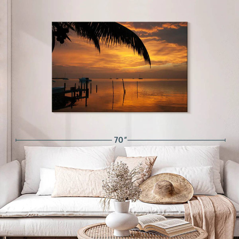 Gillard Sunset In Belize, 30" H x 45" W
