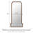 French Vintage Bamboo-Pattern Floor-Mounted Full-Length Mirror In High Definition-118377227