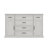 61”W Sideboard Buffet Cabinet With 2 Door 6 Drawer