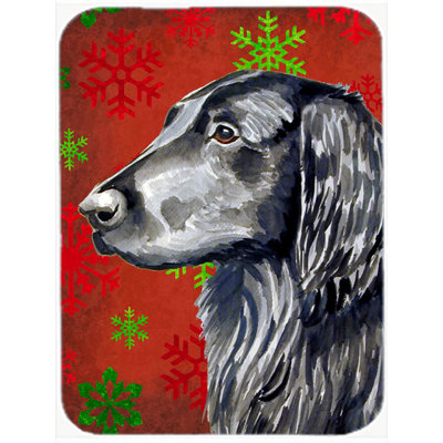 The Holiday Aisle Ashlynn Flat Coated Retriever Glass Cutting Board