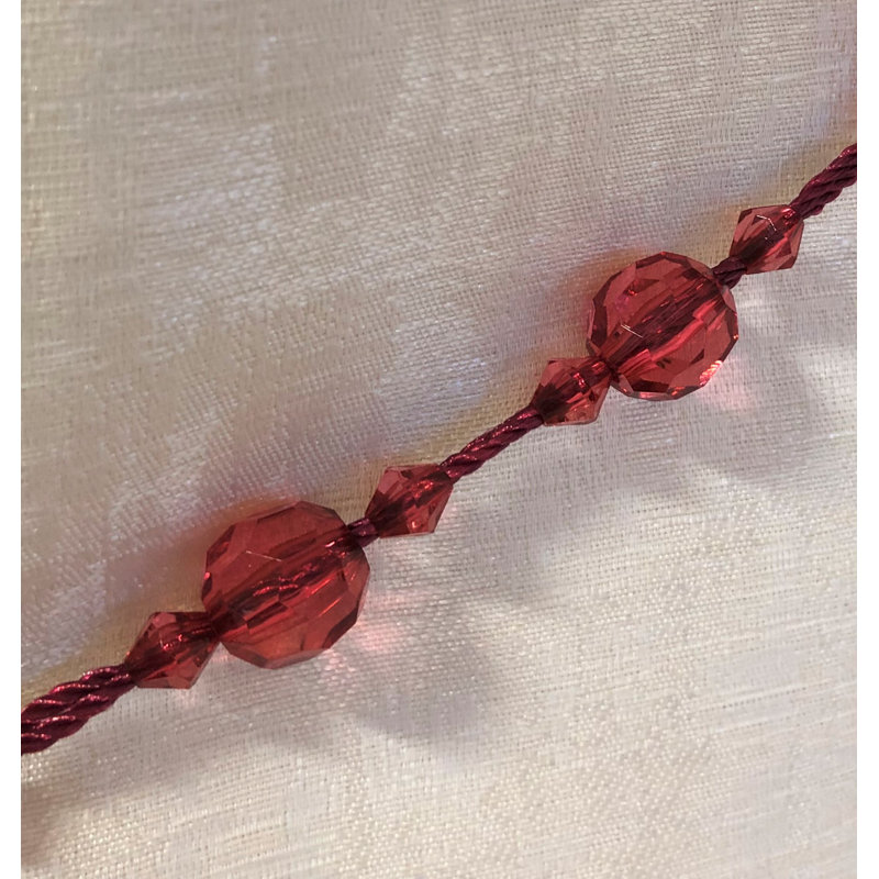 Trisler 1.5cm Curtain Holdback/Tieback, Ruby