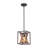 1 - Light Open Cage Farmhouse Square Pendant Light