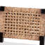 Tabouret de comptoir en bois d'acajou et de jonc de mer 24,2 po Benjamin