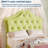 Bed Frame with LED Lights, Upholstered Platform Bed with Storage Drawer, Crystal Tufted Headboard for Kids, Teens, Noise-Free Slats & Easy Assembly-1400025496