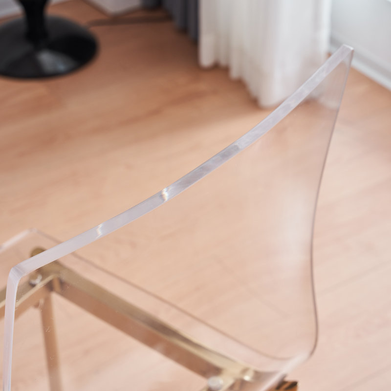 Ivano 18'' H Metal Side Chair, Gold