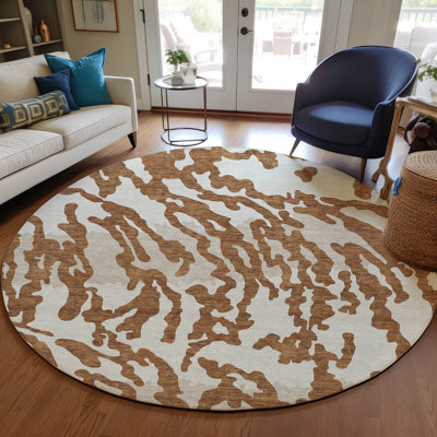 Malek Indoor/Outdoor Area Rug with Non-Slip Backing