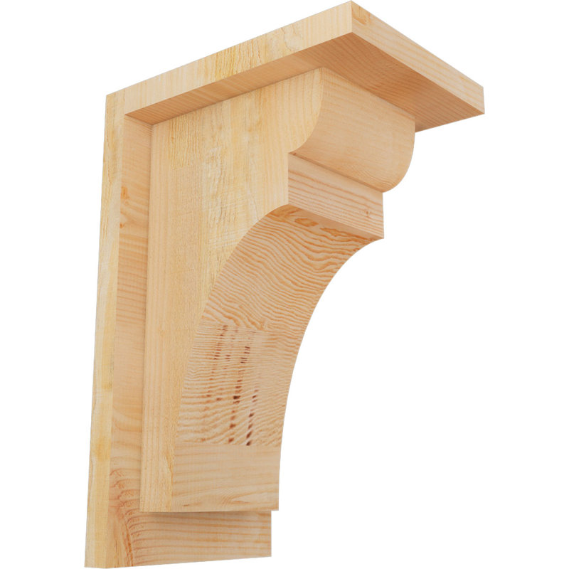 Yorkshire Yorktown avec plaque arrière, H 12 po x l 6 po x P 8 po, Sapin de Douglas, Sciage brut