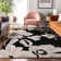 Premium Machine Washable Prisco Black Rug