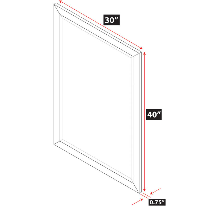 Hugoton Rectangle Mirror, Natural Bamboo