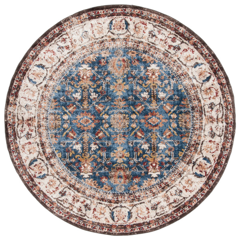 Broomhedge Bijar Performance Oriental Rug, Round 6'7"
