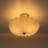 3-Light 15.74In.W Opal Glass Flush Mount