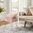 17.3" Faux Fur Vanity Stool with Storage, Metal Legs Dressing Bench for Bedroom-1270755167