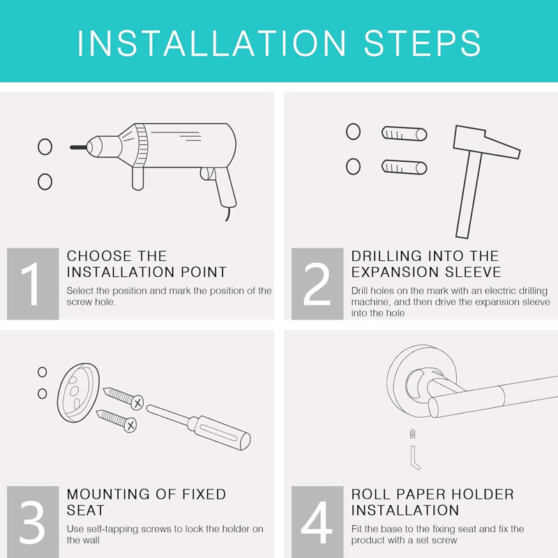 Arvil Wall Mounted Toilet Paper Holder