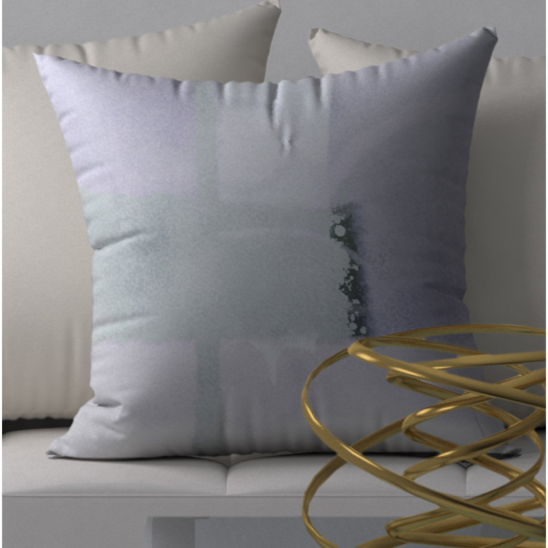 Abstract Throw Pillow, 18" H x 18" W