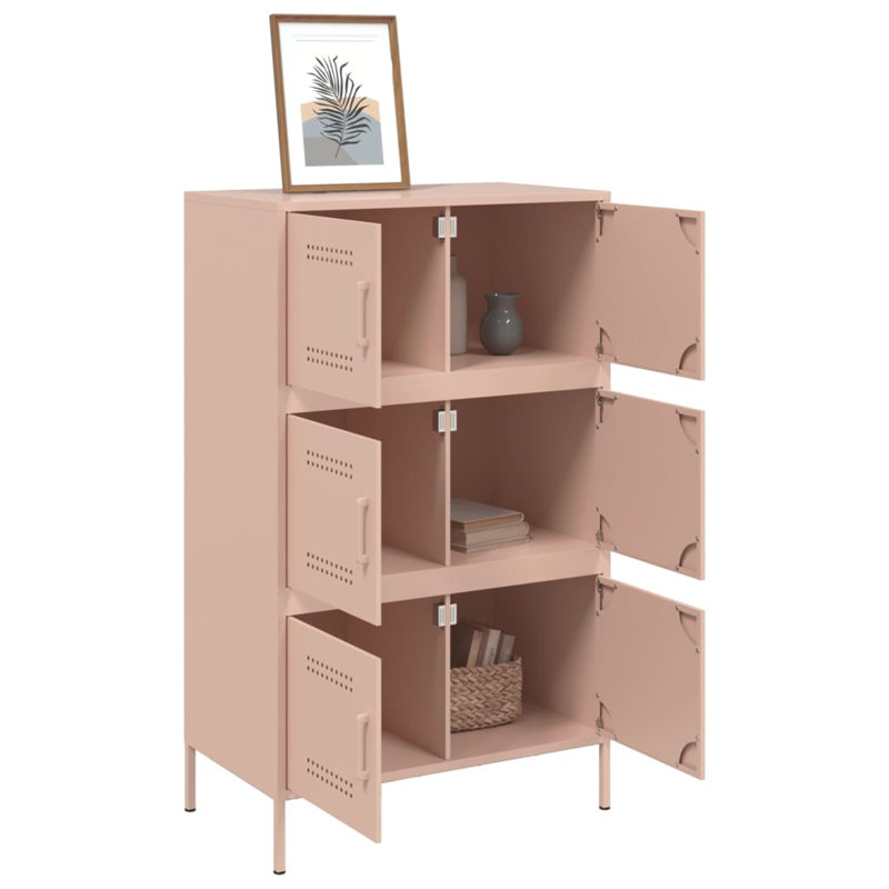Accent Cabinet, Antique pink and pink