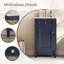 Meuble-lavabo noir autoportant de 18 po avec lavabo en céramique-537767246-537767345
