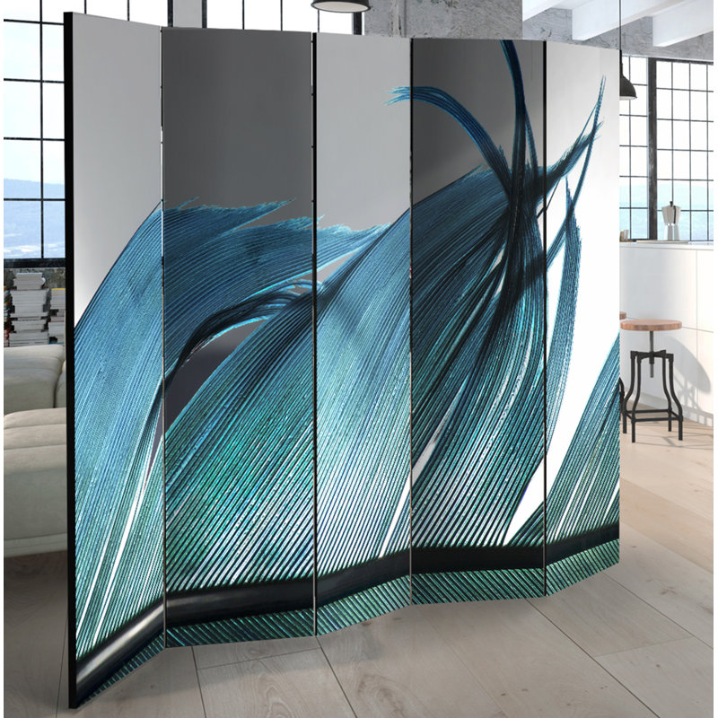 Mignon Solid Wood Folding Room Divider, 5