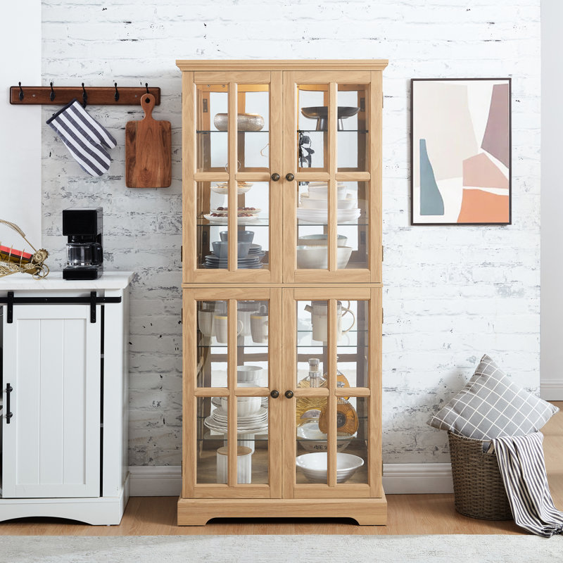 Stunning Antique Cabinet With Adjustable Shelves And Visual Appeal Timeless Display Collectibles Exhibition