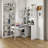 Writing Desk with Bookshelf & Hutch-1895863251