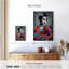 Portrait de femme grunge sur toile-1390582135