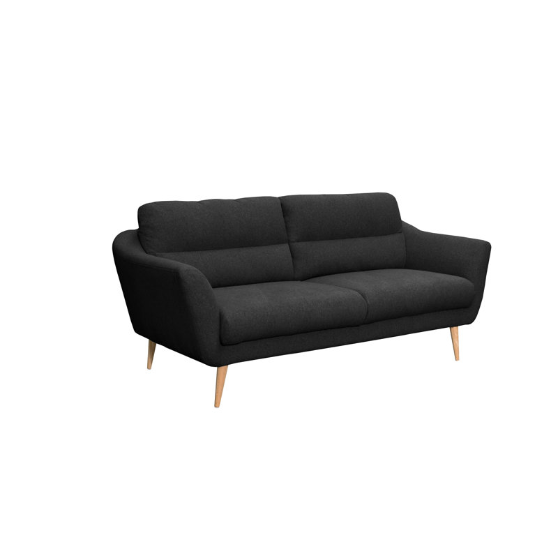 Rosales Odense 2 Seater Upholstered Loveseat, Black, 3