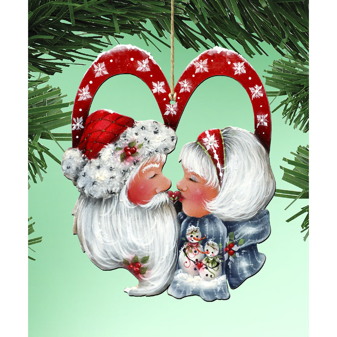 Tidaholm 5.5'' Handmade Wood Shatterproof Hanging Figurine Ornament The Holiday Aisle®