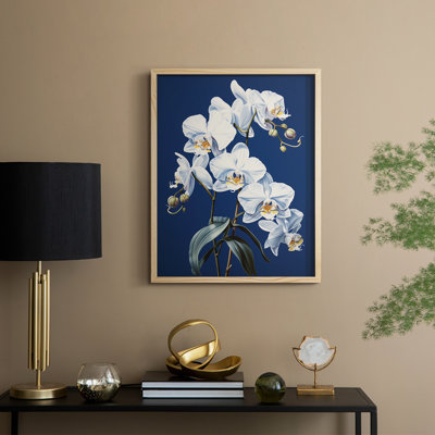Reproduction encadrée FLORAL Series CLXVI - bois massif