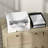 Natural Vinsetto 2-Drawer Lockable File Cabinet With Rattan Drawers, Adjustable Hanging Bar For Letter A4 Legal Size