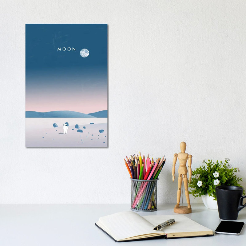 Moon by Katinka Reinke - Wrapped Canvas Gallery-Wrapped Canvas Giclée, 20.32 cm H x 30.48 cm W