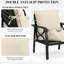Ensemble de coussins de siège d'extérieur l 22 po x P 24 po, coussins d'extérieur seulement-942291817-942291824