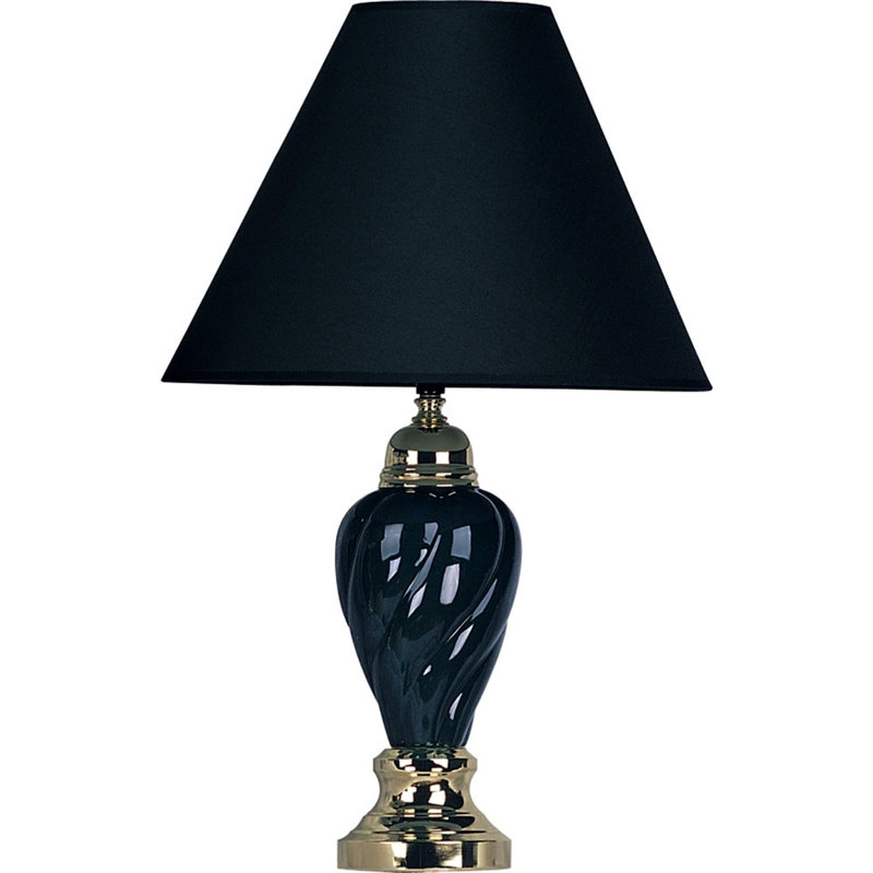 Bannister Table Lamp, Black