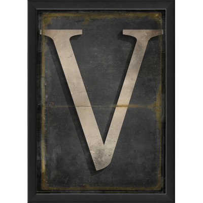 " Letter V " by The Artwork Factory