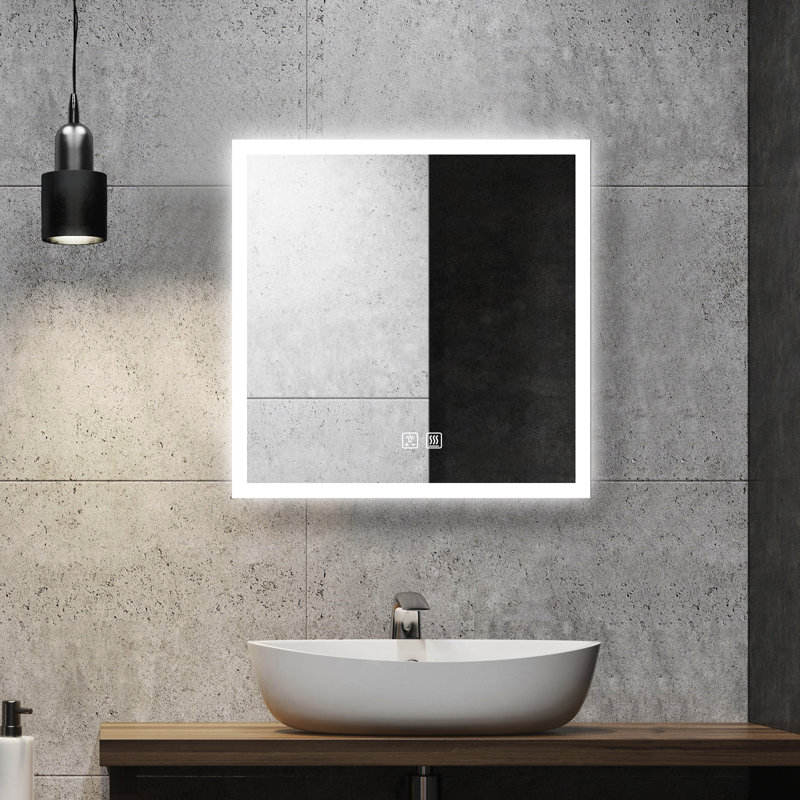 Miroir mural Naliyah, 30 po x 30 po