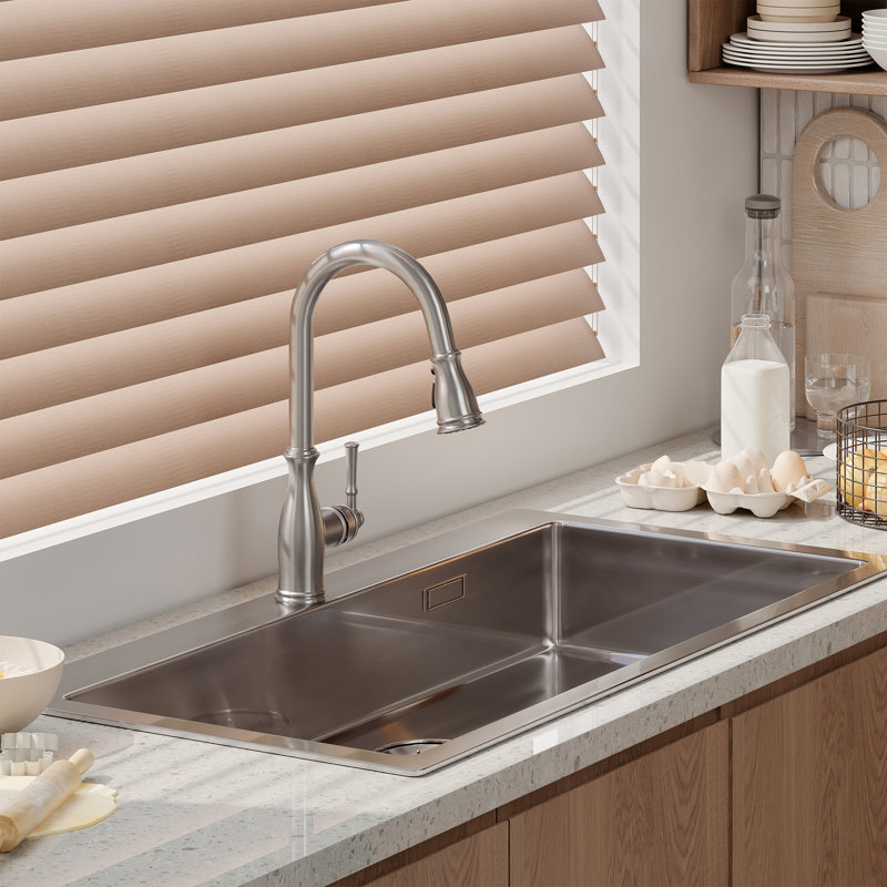Clihome Kitchen Faucet, Brushed Nickel