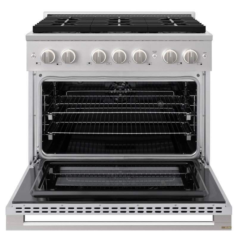 ZLINE 36 in. Marino Dual Fuel Range with 6 Burner DuoPro Cooktop and Electric Convection Oven, Dual Fuel
