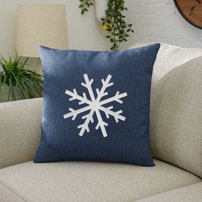  Housse et insert de coussin carré extérieur Snowflake