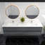 Meuble-lavabo mural double l 83 po x P 19,6 po x H 21,75 po Yacoubou-77133617