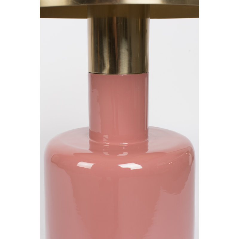 Glam End Table, Pink
