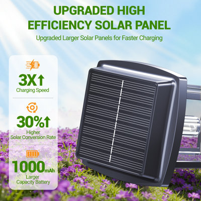Solar Pathway Lights Outdoor, Brighter Solar Lights Outdoor Waterproof, Up To 15 Hrs Sturdy Metal Poles Outdoor Path Light For Walkway Driveway Yard Landscape Sidewalk