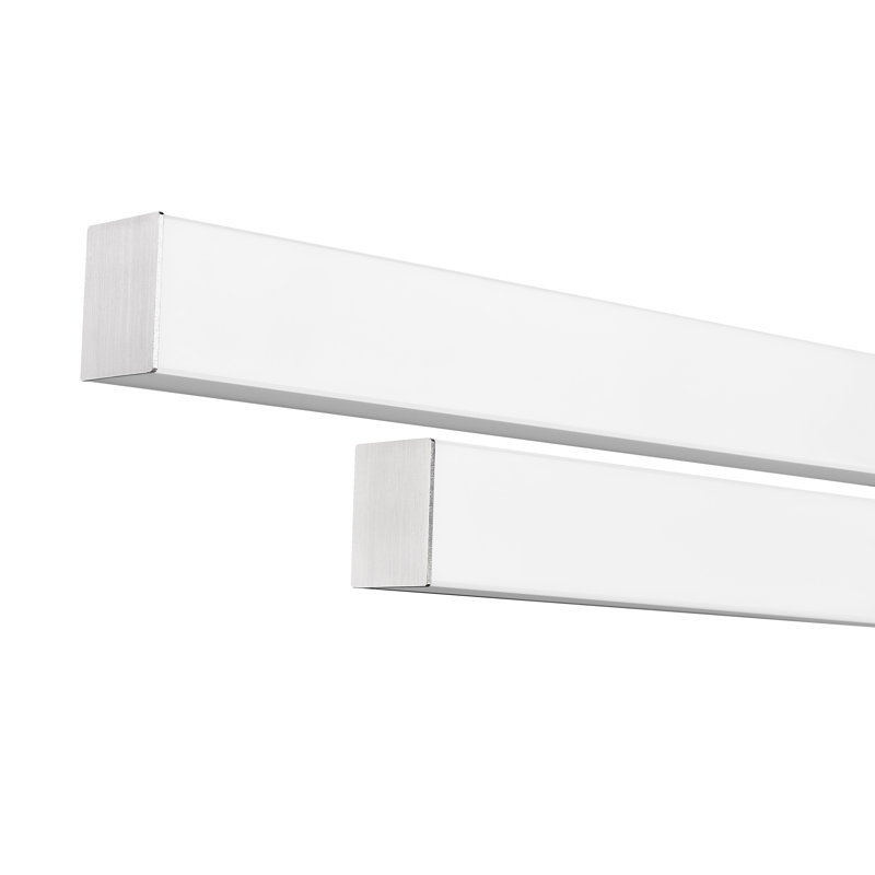 Éclairage pour salle de bain 2 lumières Brinli, Nickel brossé