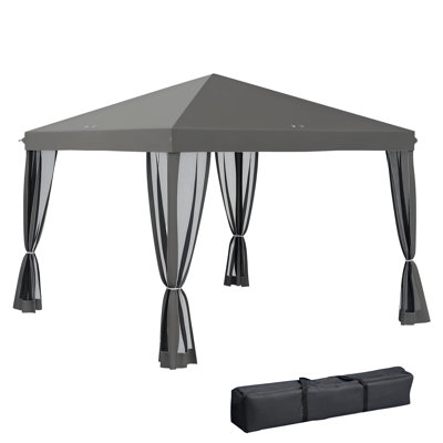 Annayeli 3m x 3m Metal Pop-Up Gazebo