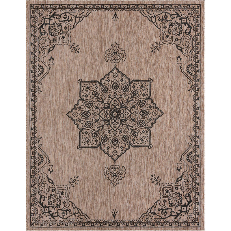 Transitional Tollefson Area Rug Camel Colour, Rectangle 7'10" x 10'