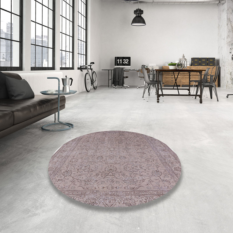 Tapis oriental gris Matisse, Rond 7 pi